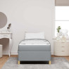 Cama tipo Box Spring Gris claro y blanco y gris claro 5