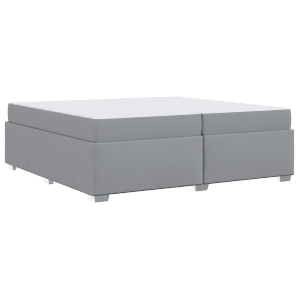 Estructura de cama Gris claro 200 x 200 cm tela M 2