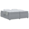 Estructura de cama Gris claro 200 x 200 cm tela 4