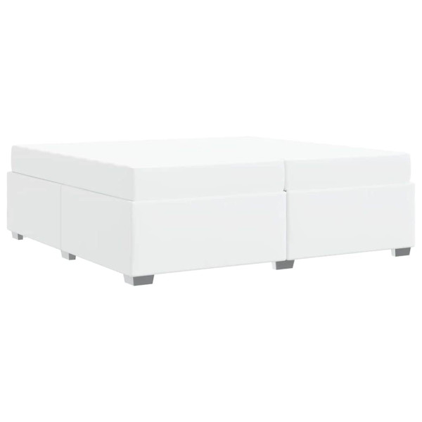 Estructura de cama Blanco 200 x 200 cm Cuero sintético M 2