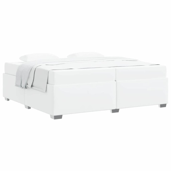 Estructura de cama Blanco 200 x 200 cm Cuero sintético M 3