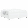 Estructura de cama Blanco 200 x 200 cm Cuero sintético 3