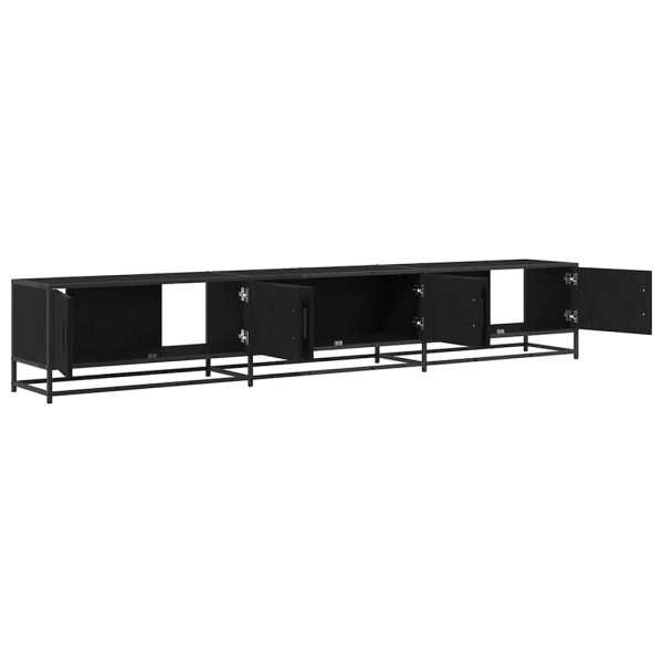 Gabinete de TV Roble negro 240 x 35 x 41 cm M 5