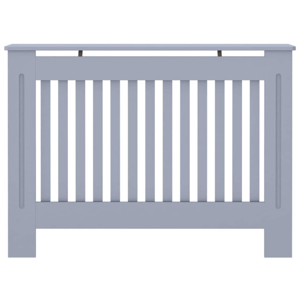 Cubierta de Radiador 2 pcs Gris 112 x 19 x 81.5 cm M 5