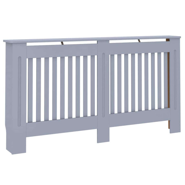 Cubierta de Radiador 2 pcs Gris 152 x 19 x 81.5 cm M 4