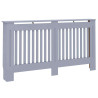 Cubierta de Radiador 2 pcs Gris 152 x 19 x 81.5 cm 4