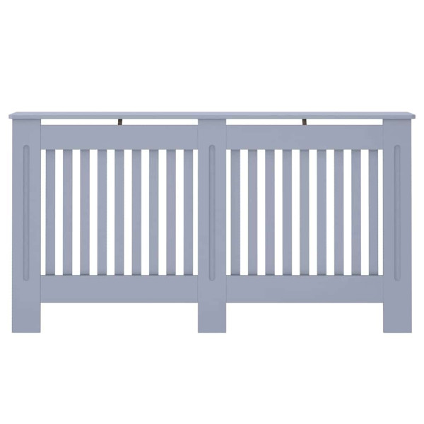 Cubierta de Radiador 2 pcs Gris 152 x 19 x 81.5 cm M 5