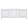 Cubierta de radiador Manual 2 pcs Blanco 205x20.5x81.5cm 5