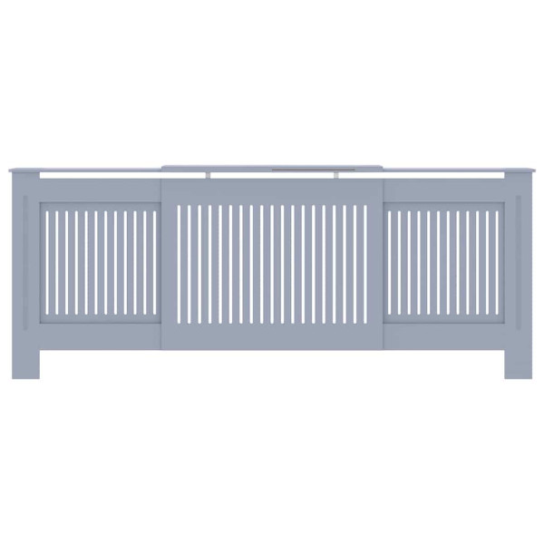 Cubierta de Radiador 2 pcs Gris (142-205) x 20.5 x 81.5 cm M 5