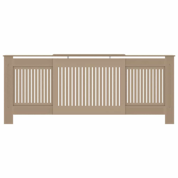 Cubierta de Radiador 2 pcs Marrón (142-205) x 20.5 x 81.5 cm M 5