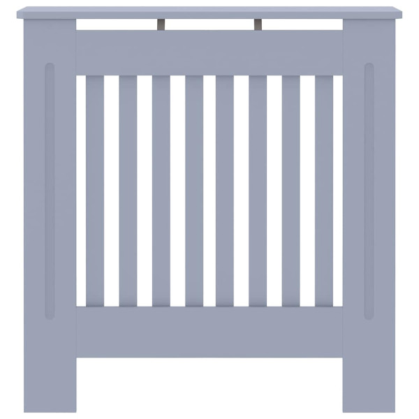 Cubierta de radiador 2 pcs Gris 78x19x81.5cm Madera Ingeniada M 4