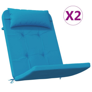 Cojines para silla Adirondack 2 uds tela Oxford azul claro H