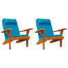 Cojines para silla Adirondack 2 uds tela Oxford azul claro 4