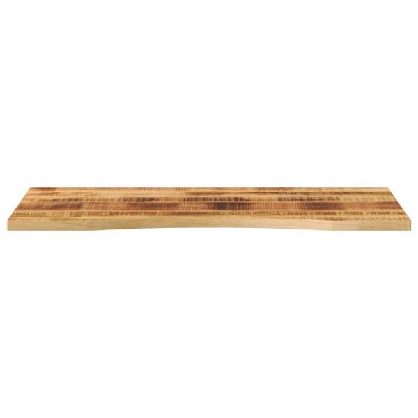 Tablero escritorio con curva madera mango rugosa 140x60x2.5 cm M 3