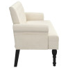 Banco con respaldo lino 120x62x75.5 cm 4