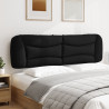Cabecero de cama acolchado cuero sintético negro 193 cm 3