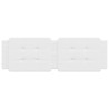 Cabecero de cama acolchado cuero sintético blanco 152 cm 4