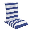 Cojines silla respaldo bajo 2 uds tela Oxford rayas azul blanco 5