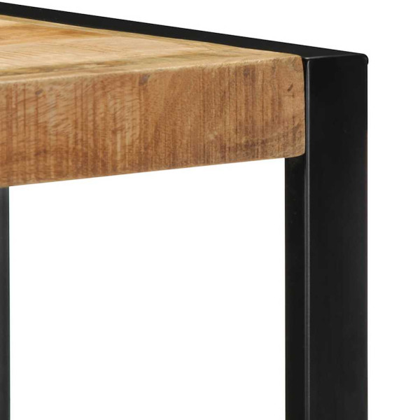 Estante de pared madera maciza de mango 35x35x100 cm M 5