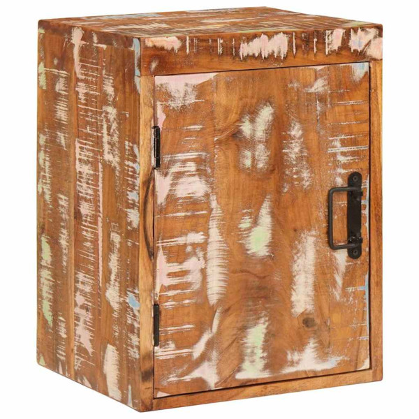 Mesa de Noche Marrón 35 x 33 x 48 cm madera sólida recuperada D