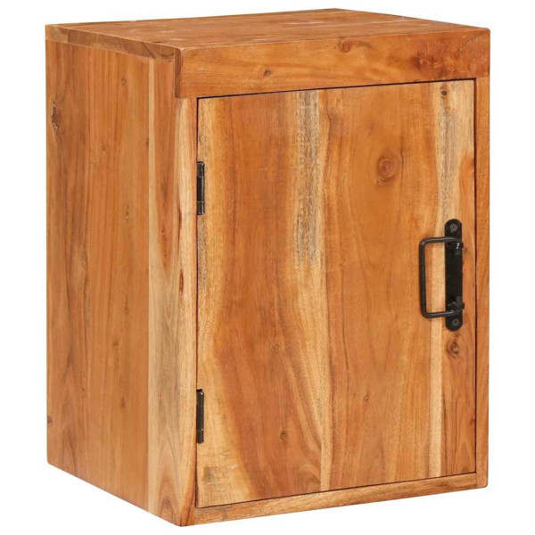 Mesa de Noche 2 pcs Marrón Madera Sólida de Acacia M 3