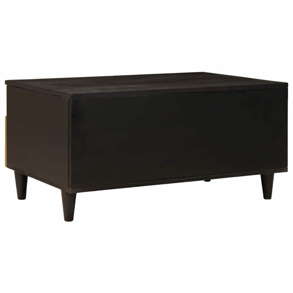 Mesa de Café with Drawer Negro y dorado 80 x 54 x 40 cm M 5