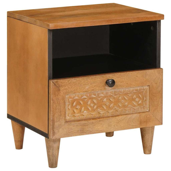 Mesa de Noche con cajón Marrón claro 40 x 33 x 46 cm M 2