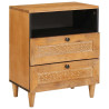 Mesa de Noche con cajón Marrón claro 50 x 33 x 60 cm 1