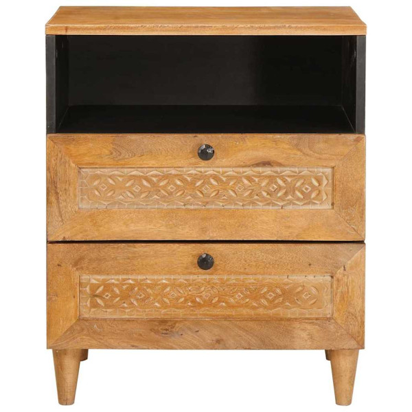 Mesa de Noche con cajón Marrón claro 50 x 33 x 60 cm M 3