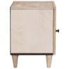 Mesa de Noche Beige 40 x 33 x 46 cm madera maciza de mango 4
