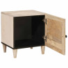 Mesa de Noche 2 pcs Beige 40 x 33 x 46 cm 3