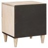 Mesa de Noche Beige 40 x 33 x 46 cm madera maciza de mango 5
