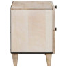 Mesa de Noche con cajón 2 pcs Beige 40 x 33 x 46 cm 5