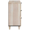 Mesa de Noche Beige 50 x 33 x 60 cm madera maciza de mango 4