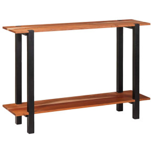Mesa Consola Marrón 110 x 30 x 75 cm madera maciza de acacia H