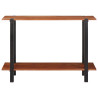 Mesa Consola Marrón 110 x 30 x 75 cm madera maciza de acacia 4