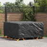 Funda para muebles de exterior Negro 180 x 190 x 85 cm 600D 1