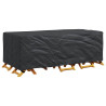 Funda para muebles de exterior Negro 220 x 110 x 70 cm 600D 3