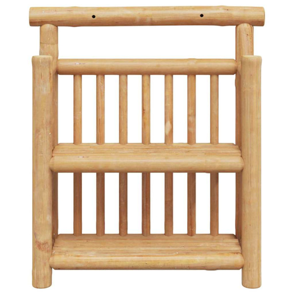 Estante de pared con estante Marrón 40 x 13 x 44 cm Bambú M 5