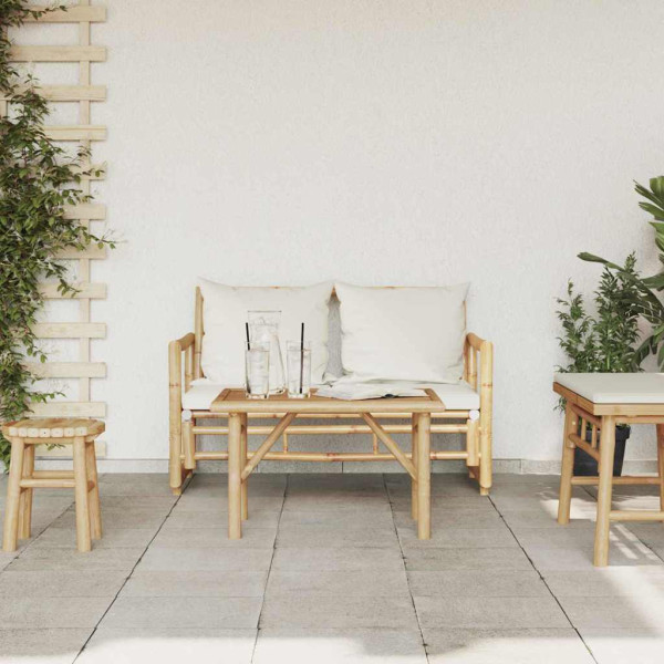 Mesa de Café Marrón 70 x 40 x 36 cm Bambú M 4