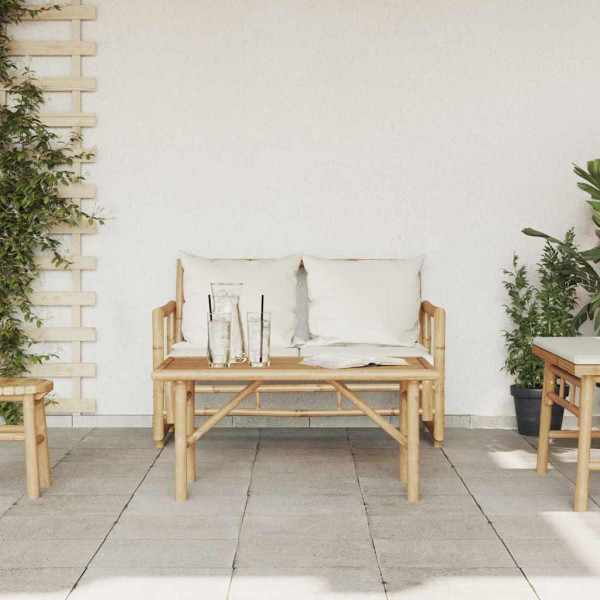 Mesa de Café Marrón 90 x 50 x 43 cm Bambú M 4