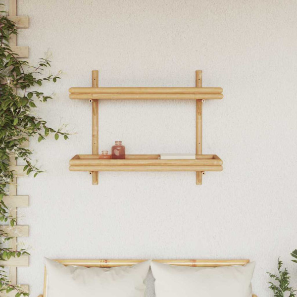Estantería de Pared con estante Marrón 75 x 26 x 60 cm Bambú M 4