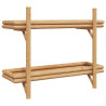 Estantería de Pared con estante Marrón 75 x 26 x 60 cm Bambú 5