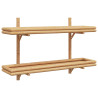 Estantería de Pared con estante Marrón 100 x 26 x 60 cm Bambú 2