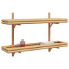 Estantería de Pared con estante Marrón 100 x 26 x 60 cm Bambú 3