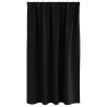 Cortinas con cortinas 2 pcs Negro 140x140cm Poliéster 4