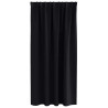 Cortinas con cortinas 2 pcs Negro Poliéster 4