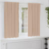 Cortinas con cortinas 2 pcs Taupé Poliéster 1