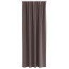 Cortinas con cortinas 2 pcs Marrón oscuro Poliéster 4