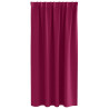 Cortinas con cortinas 2 pcs Rojo vino tinto 175x140cm Poliéster 4